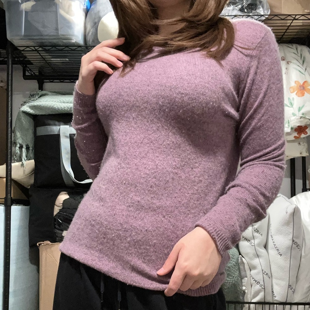 Tahari Cashmere Lavender Sweater